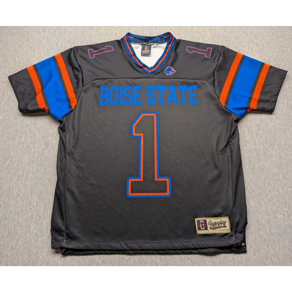Gameday Greats Boise State Broncos Jersey Youth XL Black NCAA Football  #1 Boys
